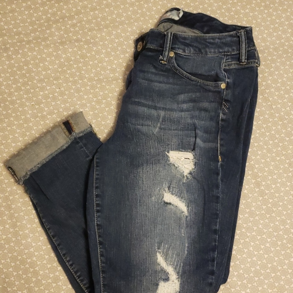 Torrid distressed boyfriend jean